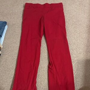 Vibrant Red Trousers